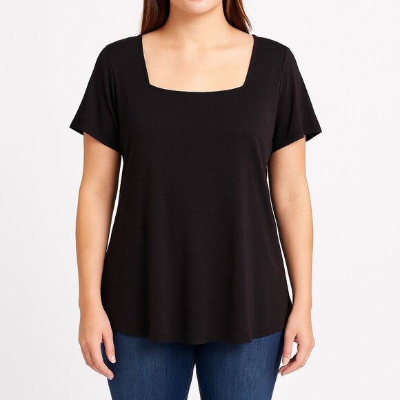 Heimish USA Tops - Heimish USA Women's Black Short Sleeve Pullover Top Size S